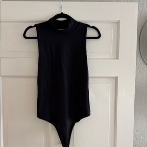 Abercrombie & Fitch Black Sleeveless Bodysuit